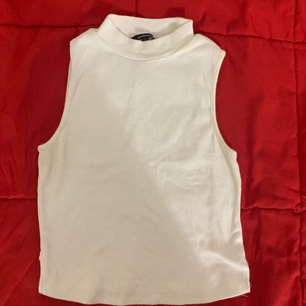 Mock turtle neck cropped